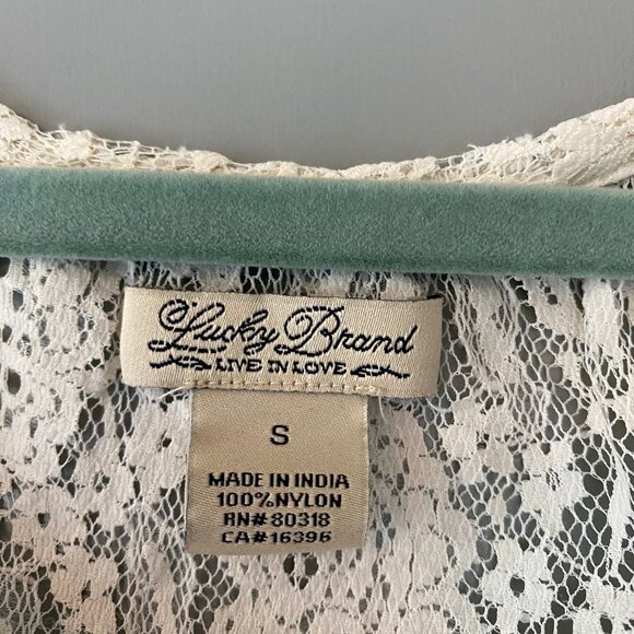 Johnny Was Lace Button Down Blouse in Ivory - Picture 3 of 3